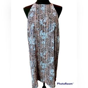 Fab’rik Herringbone Pattern Mini A-Line Multiple Color Dress Size Large